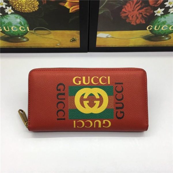 Gucci Print Leather Zip Around Wallet (Varied Colors) - Image 11