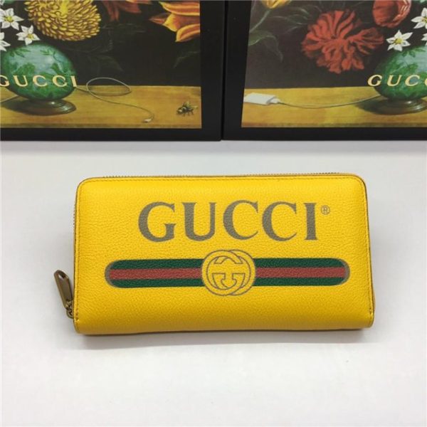 Gucci Print Leather Zip Around Wallet (Varied Colors) - Image 29