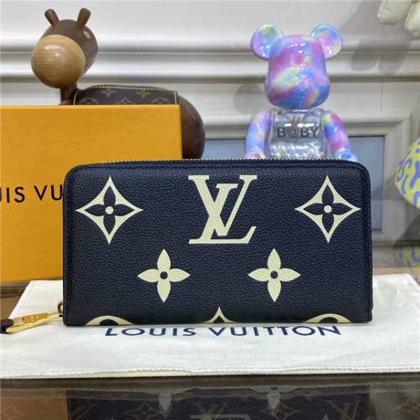 Louis Vuitton Zippy Wallet Black/Beige