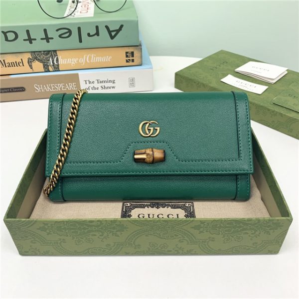 Gucci Diana Chain Wallet With Bamboo (Varied Colors) - Image 28