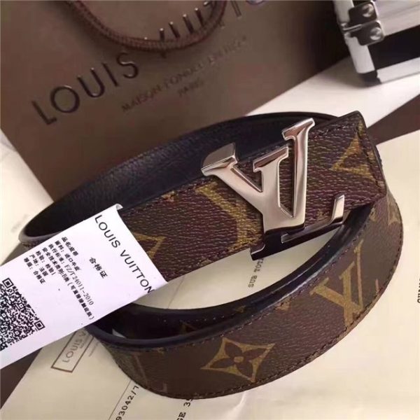 Louis Vuitton Initiales 30mm Reversible Replica Belt (Black) - Image 2