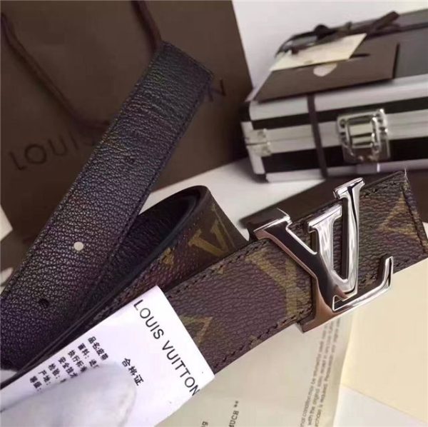 Louis Vuitton Initiales 30mm Reversible Replica Belt (Black) - Image 3