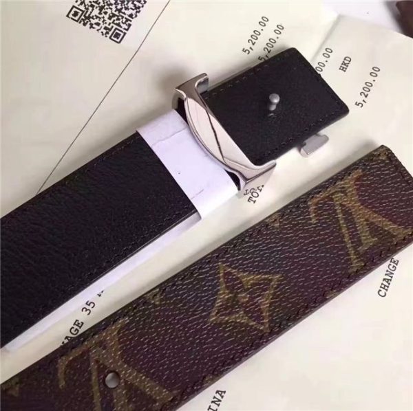 Louis Vuitton Initiales 30mm Reversible Replica Belt (Black) - Image 6