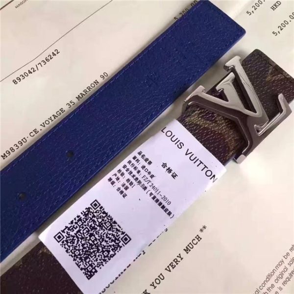 Louis Vuitton Initiales 30mm Reversible Belt (Blue) - Image 4