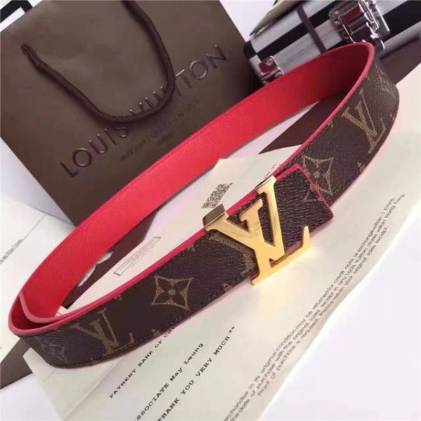 Louis Vuitton Initiales 30mm Reversible Belt (Red) - Image 3