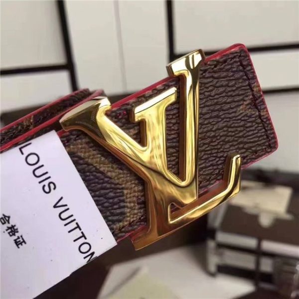 Louis Vuitton Initiales 30mm Reversible Belt (Red) - Image 4