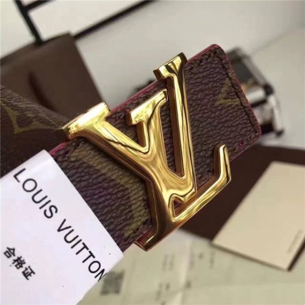 Louis Vuitton Initiales 30mm Reversible Belt Replica (Fuchsia) - Image 3