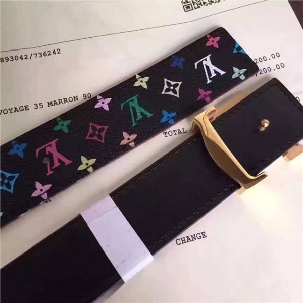 Louis Vuitton Initiales 30mm Reversible Replica Belt (Black) - Image 5