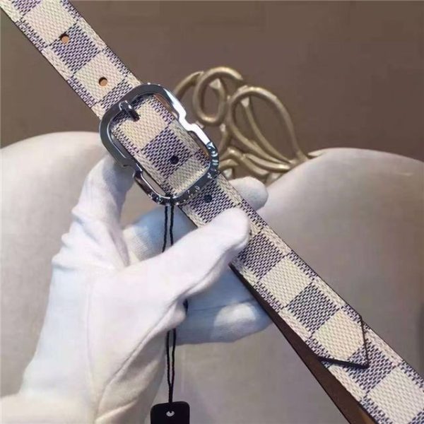 Louis Vuitton Mini 25mm Damier Azur Replica Belt - Image 2