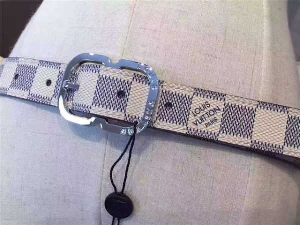 Louis Vuitton Mini 25mm Damier Azur Replica Belt - Image 3