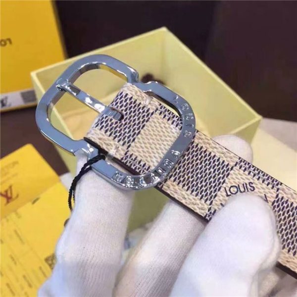 Louis Vuitton Mini 25mm Damier Azur Replica Belt - Image 4