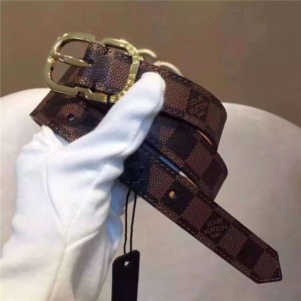 Louis Vuitton Mini 25mm Damier Ebene Belt