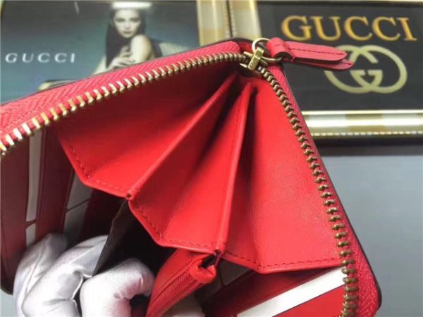 Gucci GG Supreme Zip Around Wallet With Cherries - Image 8