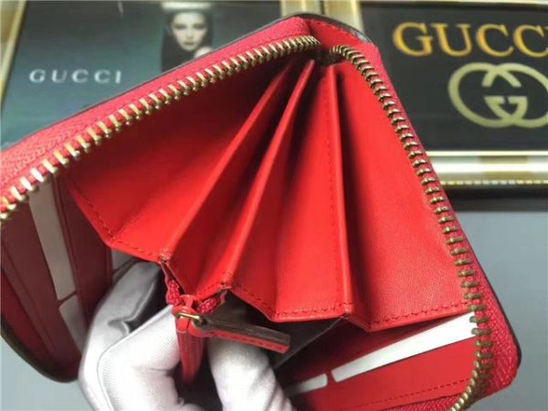 Gucci GG Supreme Zip Around Wallet With Cherries - Image 9