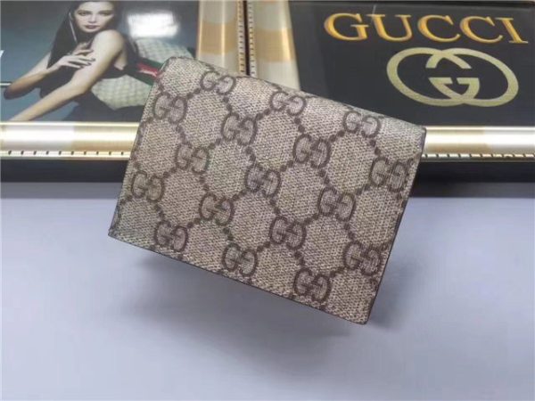 Gucci GG Supreme Card Case With Cherries - Image 3