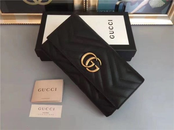 Gucci GG Replica Marmont Continental Wallet (Varied Colors)