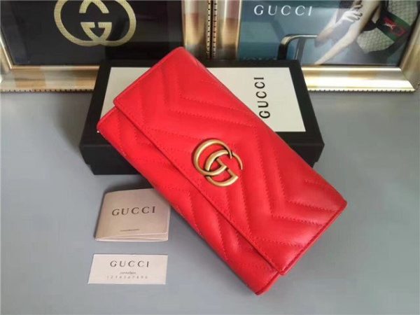 Gucci GG Replica Marmont Continental Wallet (Varied Colors) - Image 25