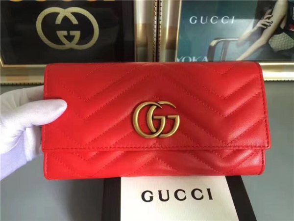 Gucci GG Replica Marmont Continental Wallet (Varied Colors) - Image 26