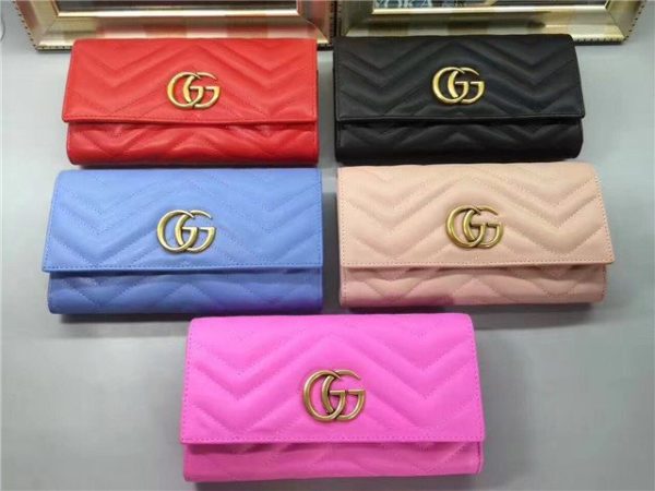 Gucci GG Replica Marmont Continental Wallet (Varied Colors) - Image 41