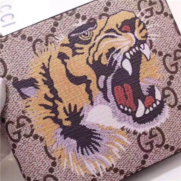 Gucci Tiger Print GG Supreme Wallet Replica - Image 3
