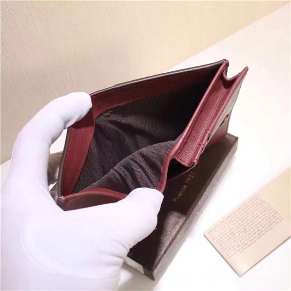Gucci Card Case With Embroidered Face Red - Image 5