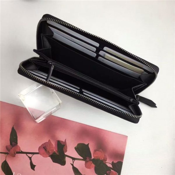 Gucci GG Supreme Zip Around Wallet Bee Print - Image 6