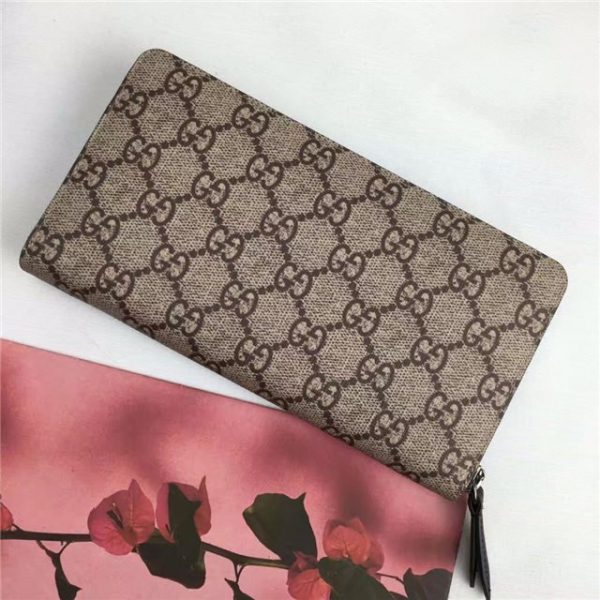 Gucci GG Supreme Zip Around Wallet Tiger Print - Image 3