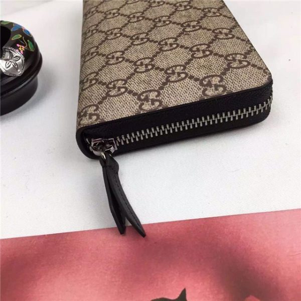 Gucci GG Supreme Zip Around Wallet Tiger Print - Image 5