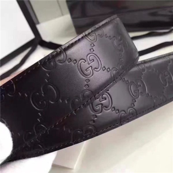 Gucci GG Signature Leather Replica Belt (Varied Colors) - Image 7