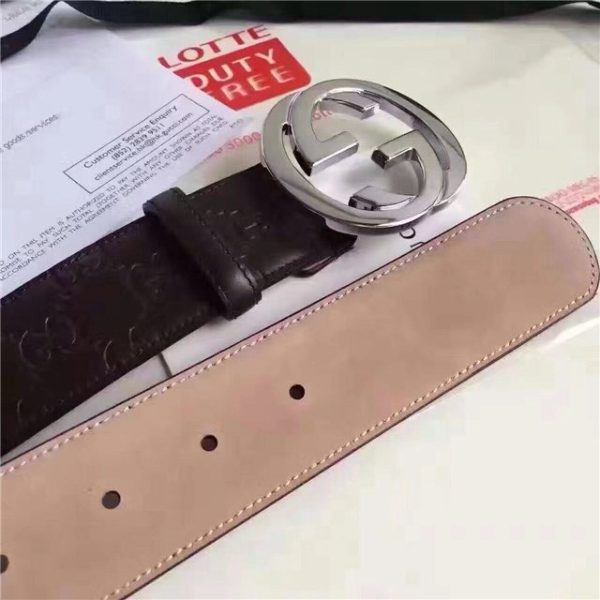 Gucci GG Signature Leather Replica Belt (Varied Colors) - Image 14