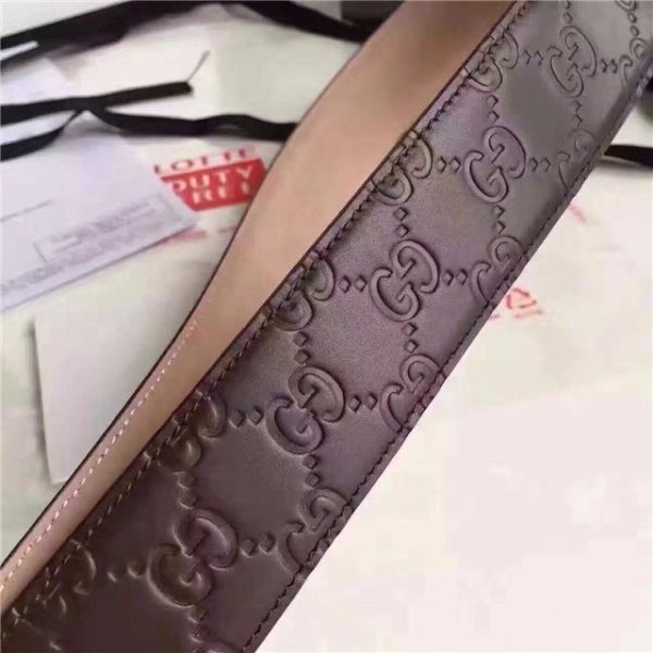 Gucci GG Signature Leather Replica Belt (Varied Colors) - Image 17
