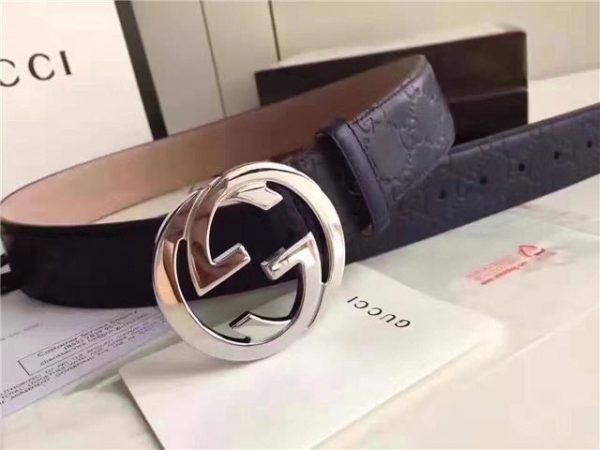 Gucci GG Signature Leather Replica Belt (Varied Colors) - Image 20