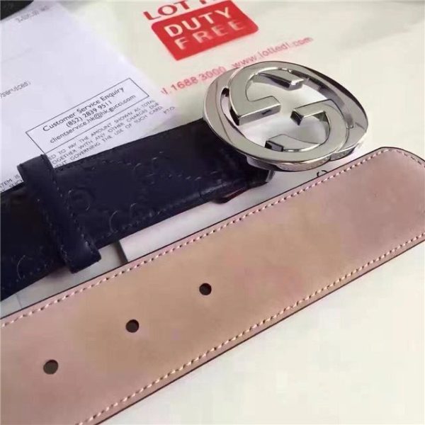 Gucci GG Signature Leather Replica Belt (Varied Colors) - Image 23