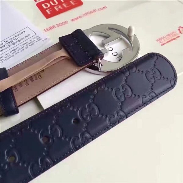 Gucci GG Signature Leather Replica Belt (Varied Colors) - Image 24