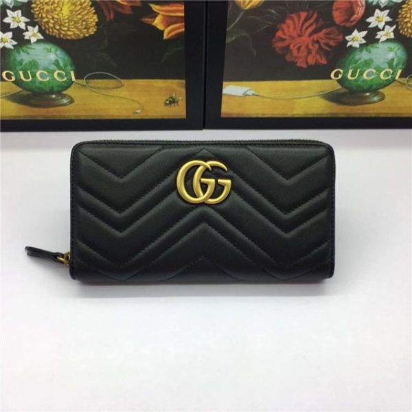 Gucci GG Marmont Zip Around Replica Wallet (Varied Colors) - Image 9