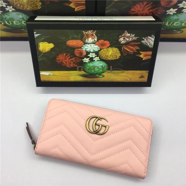 Gucci GG Marmont Zip Around Replica Wallet (Varied Colors) - Image 17