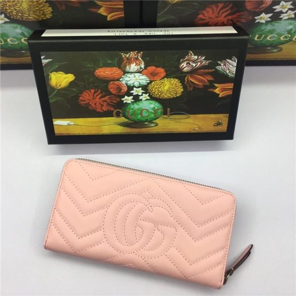 Gucci GG Marmont Zip Around Replica Wallet (Varied Colors) - Image 20