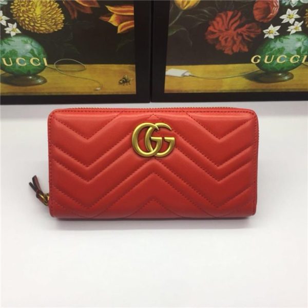 Gucci GG Marmont Zip Around Replica Wallet (Varied Colors) - Image 25