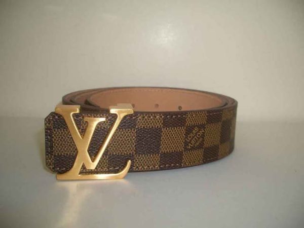 Louis Vuitton LV Initials Belt Damier w/ Gold