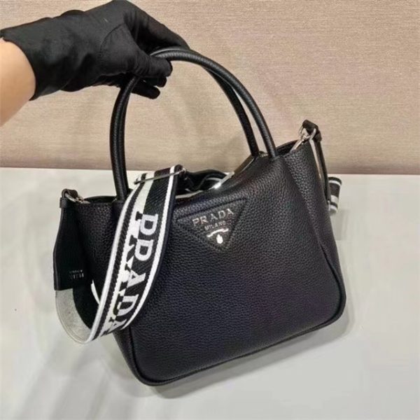 Prada Small Leather Handbag (Varied Colors) 1BC145 - Image 4