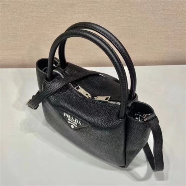 Prada Small Leather Handbag (Varied Colors) 1BC145 - Image 5