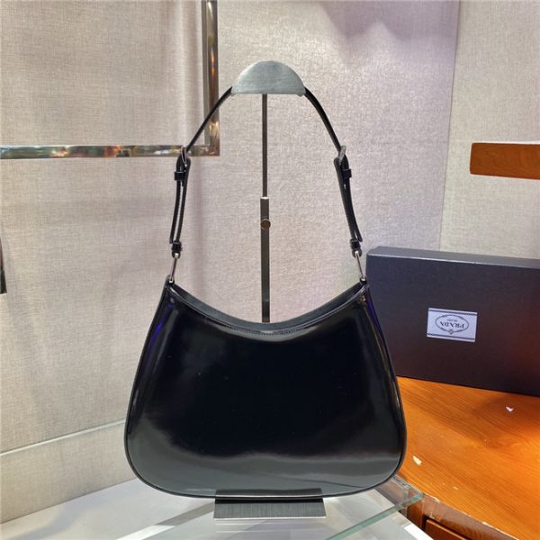 Prada Large Cleo Brushed Leather Shoulder Bag (Varied Colors) 1BC156B - Image 13