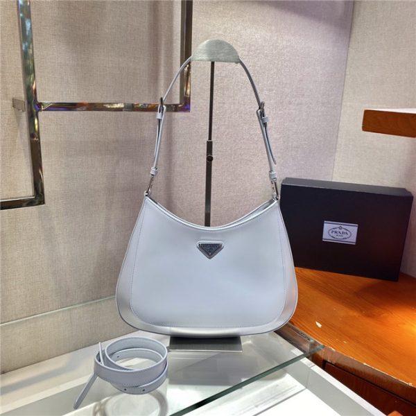 Prada Large Cleo Brushed Leather Shoulder Bag (Varied Colors) 1BC156B - Image 46