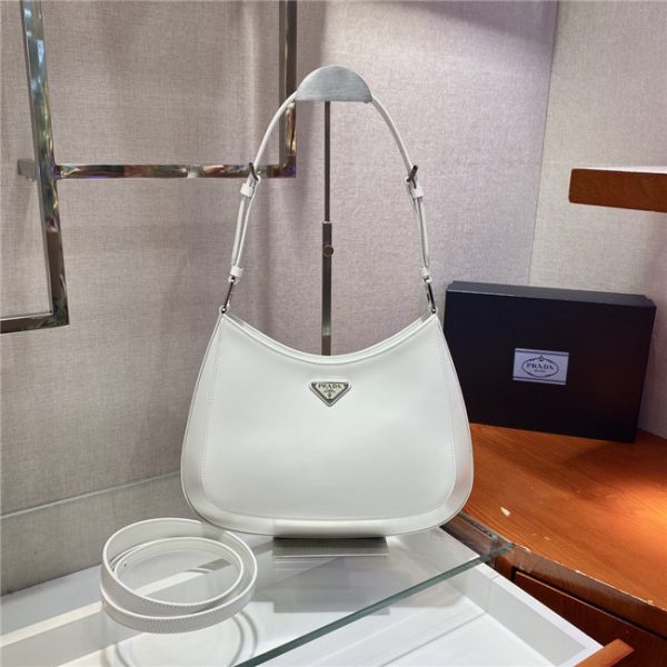 Prada Large Cleo Brushed Leather Shoulder Bag (Varied Colors) 1BC156B