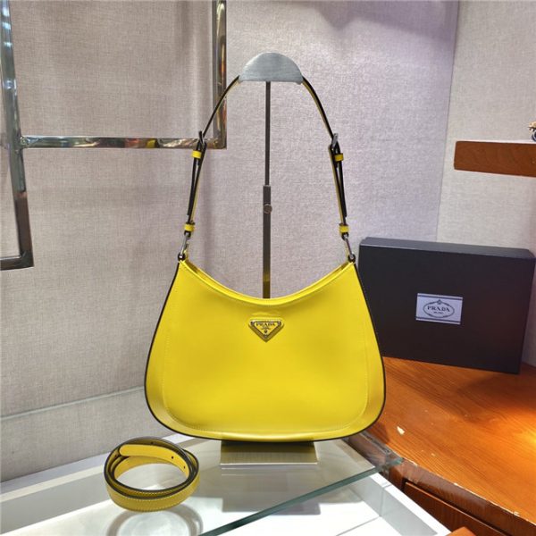 Prada Large Cleo Brushed Leather Shoulder Bag (Varied Colors) 1BC156B - Image 37
