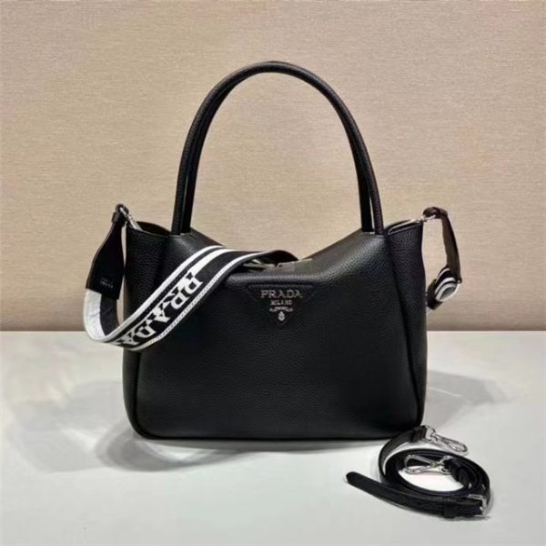 Prada Large Leather Handbag (Varied Colors) 1BC170 - Image 43