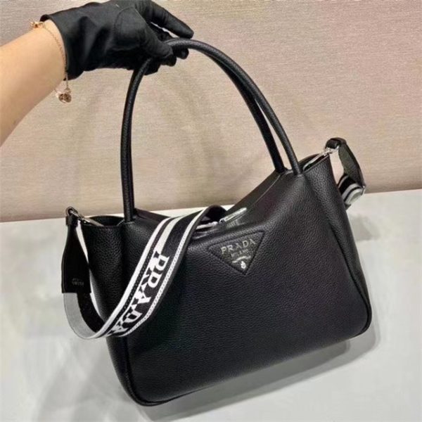 Prada Large Leather Handbag (Varied Colors) 1BC170 - Image 44