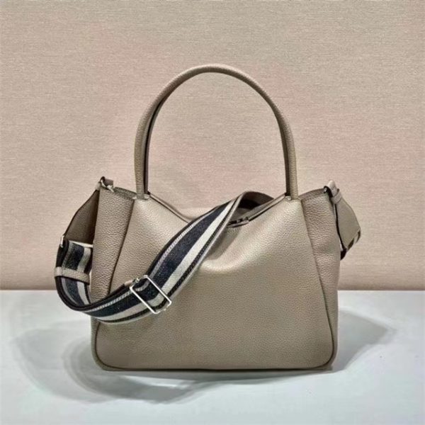 Prada Large Leather Handbag (Varied Colors) 1BC170 - Image 36