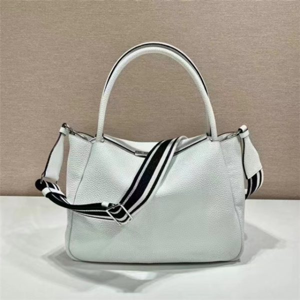 Prada Large Leather Handbag (Varied Colors) 1BC170 - Image 6
