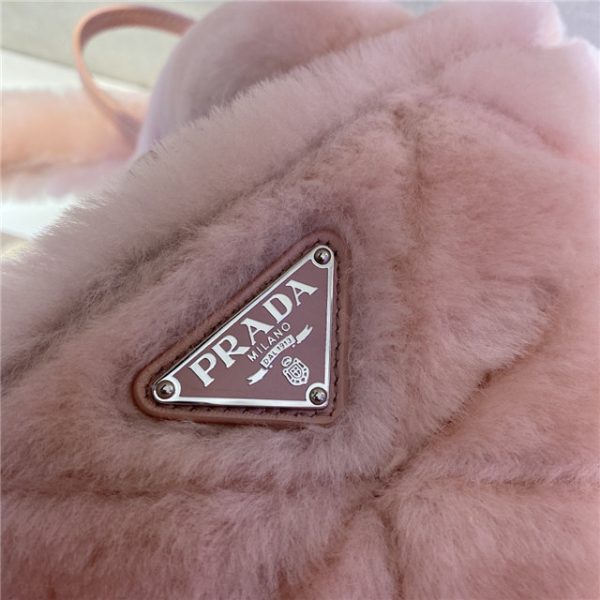 Prada Quilted Shearling Tote Bag (Varied Colors) 1BG378 - Image 26